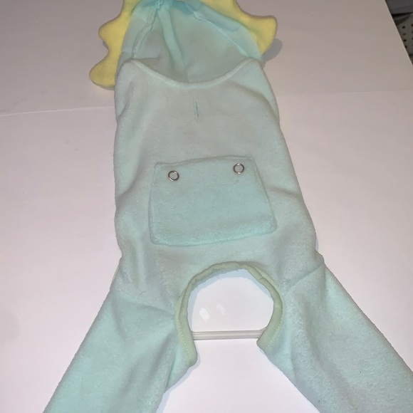 XS Dino PJ Onzie Top Paw Petco Blue Yellow - Picture 10 of 13